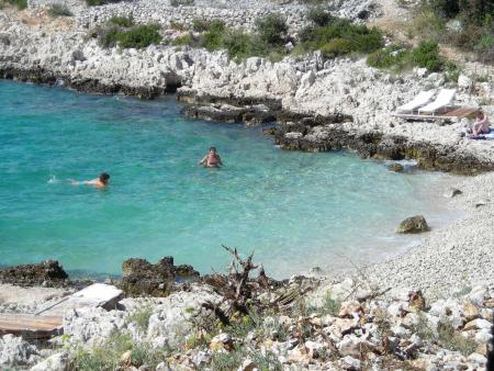 Une petite plage en Croatie